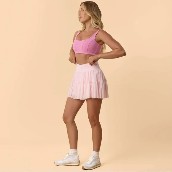 New Blogilates Women's Ballerina Skort Athletic Activewear Light Pink Small - Picture 5 of 9
